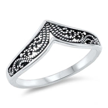 Load image into Gallery viewer, Sterling Silver Oxidized Filigree Wave Ring