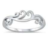 Sterling Silver Oxidized Plain Ring
