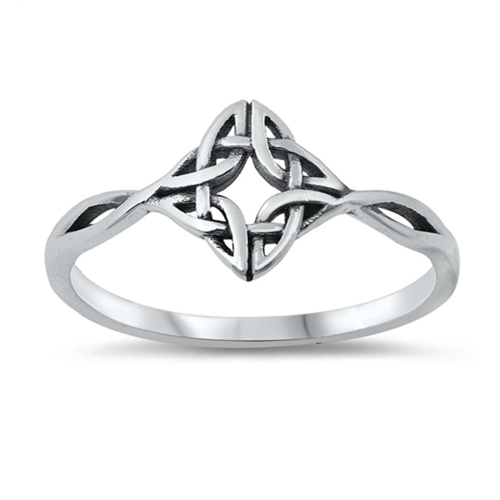 Sterling Silver Oxidized Celtic Ring