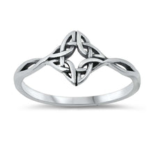 Load image into Gallery viewer, Sterling Silver Oxidized Celtic Ring