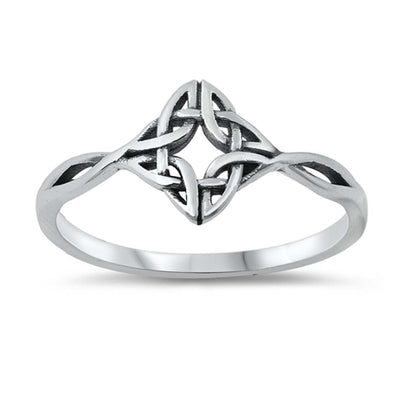 Sterling Silver Oxidized Celtic Ring