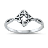 Sterling Silver Oxidized Celtic Ring