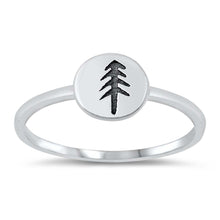 Load image into Gallery viewer, Sterling Silver Oxidize Forest Tree Ring