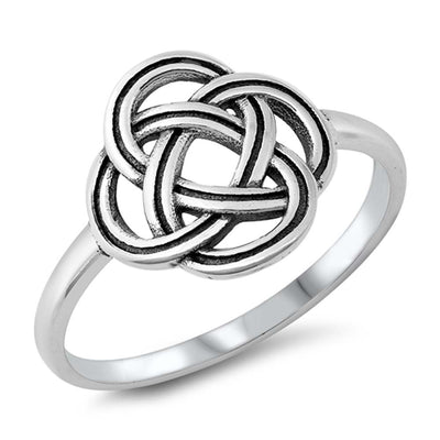 Sterling Silver Oxidized Celtic Ring