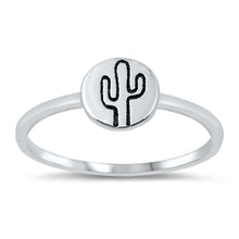 Load image into Gallery viewer, Sterling Silver Oxidized Cactus Ring