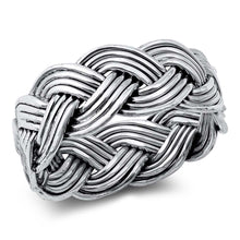 Load image into Gallery viewer, Sterling Silver Polished Braid Ring