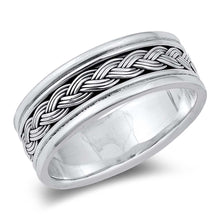 Load image into Gallery viewer, Sterling Silver Oxidized Plain Ring