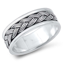 Load image into Gallery viewer, Sterling Silver Oxidized Plain Ring