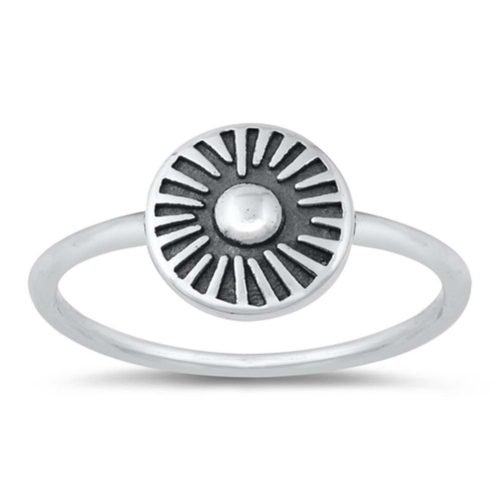 Sterling Silver Oxidized Plain Ring