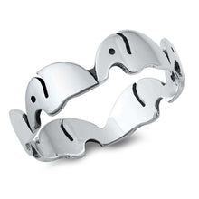 Load image into Gallery viewer, Sterling Silver Oxidize Elephants Ring