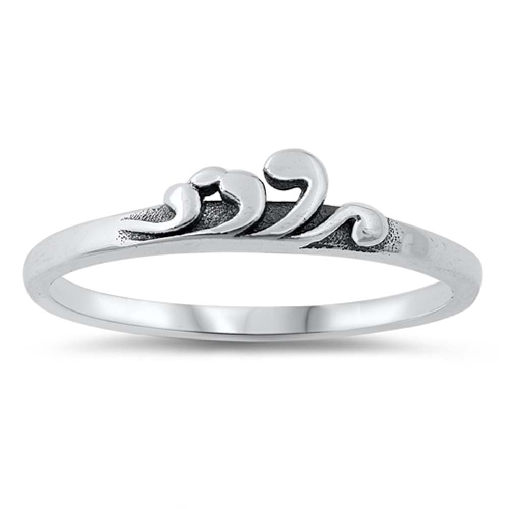 Sterling Silver Oxidized Plain Ring