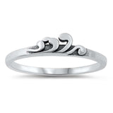 Sterling Silver Oxidized Plain Ring