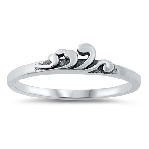 Sterling Silver Oxidized Plain Ring