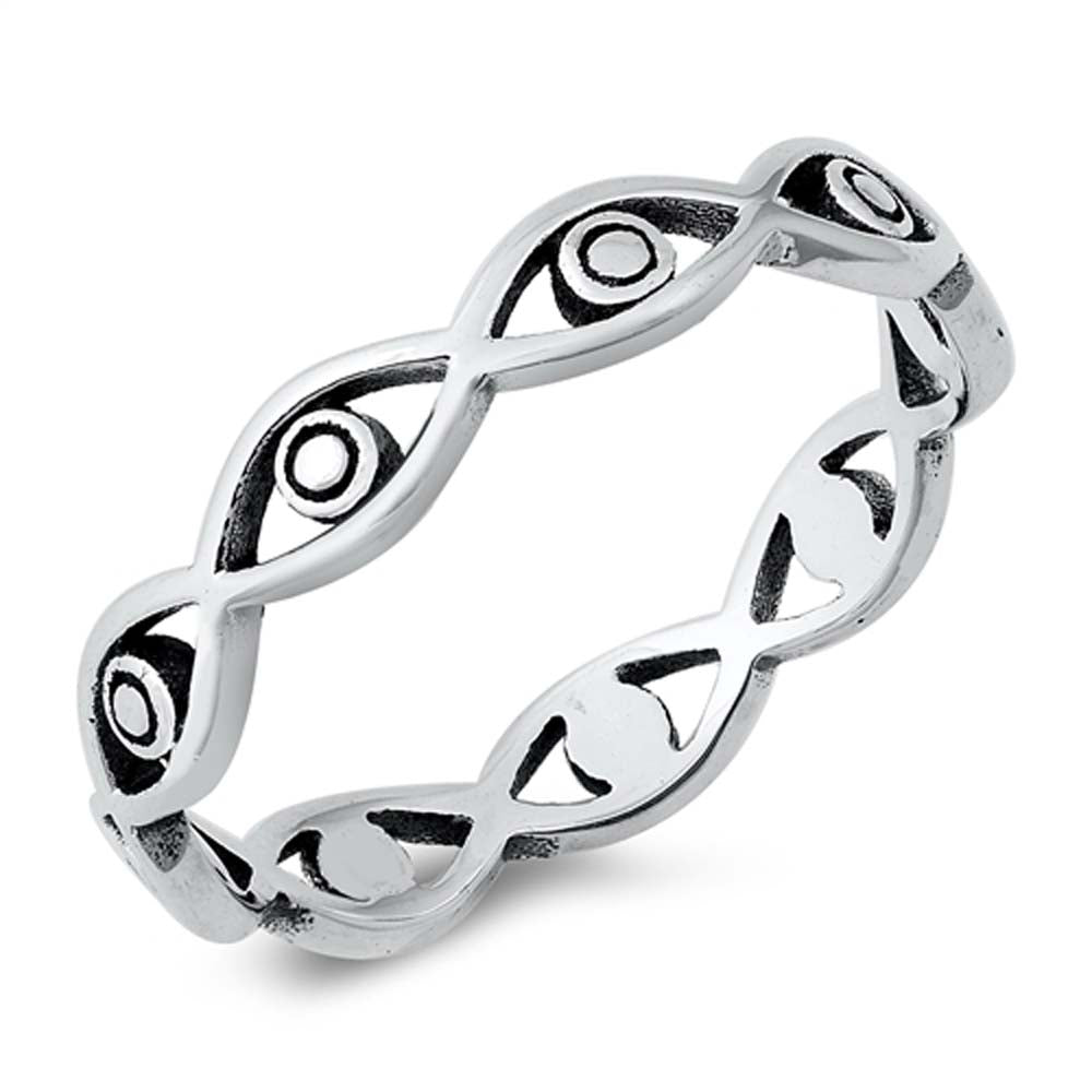 Sterling Silver All Seeing Eye Ring