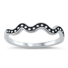 Load image into Gallery viewer, Sterling Silver Oxidized Squiggle Ring