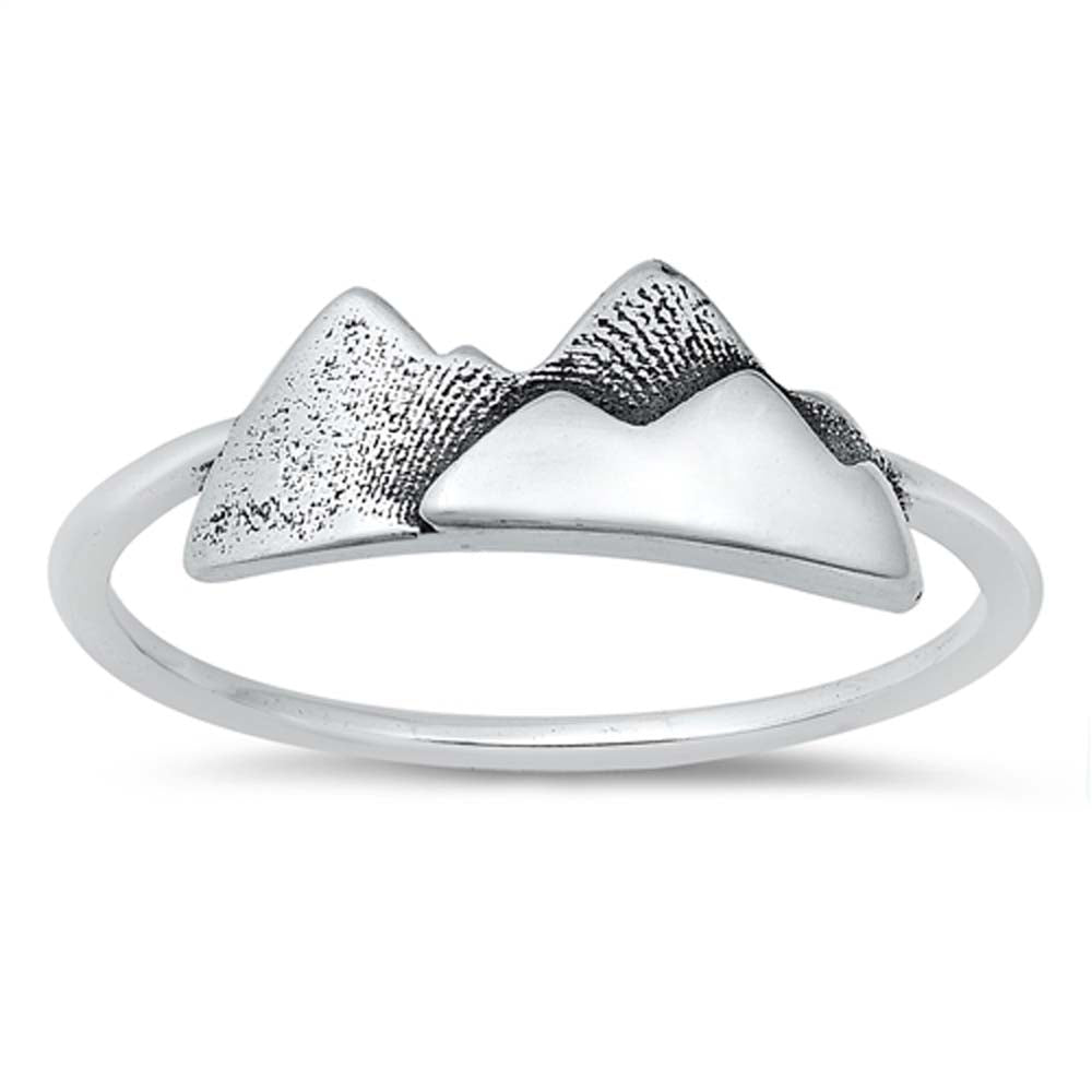 Sterling Silver Mountain Ring
