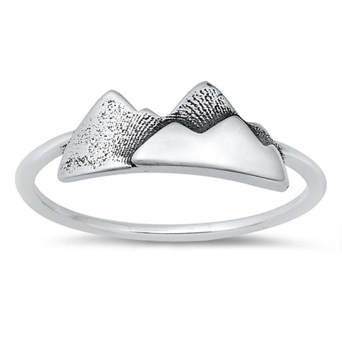 Sterling Silver Mountain Ring
