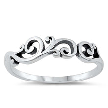 Load image into Gallery viewer, Sterling Silver Oxidized Plain Ring