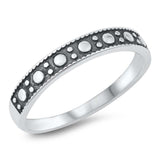 Sterling Silver Oxidized Plain Ring