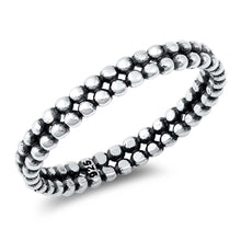Load image into Gallery viewer, Sterling Silver Oxidized Beads Ring