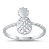 Sterling Silver High Polished Pineapple Ring
