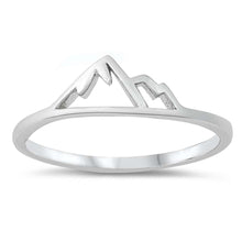 Load image into Gallery viewer, Sterling Silver Polished Mountains Ring