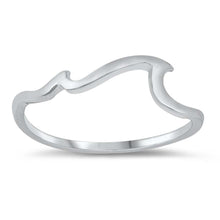 Load image into Gallery viewer, Sterling Silver Oxidized Wave Ring