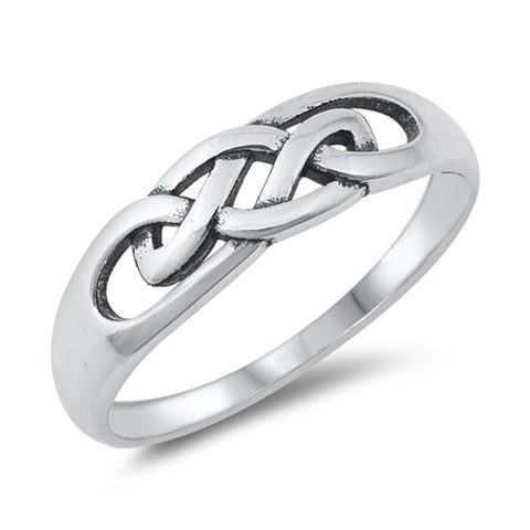 Sterling Silver Oxidize Celtic Ring