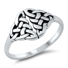 Load image into Gallery viewer, Sterling Silver Oxidize Celtic Ring
