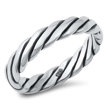 Load image into Gallery viewer, Sterling Silver Oxidized Plain Ring