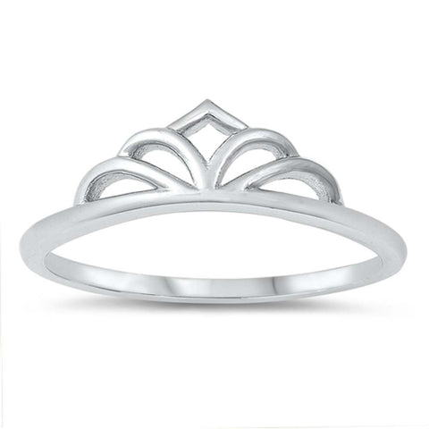 Sterling Silver Baby Crown Ring