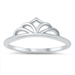 Sterling Silver Baby Crown Ring