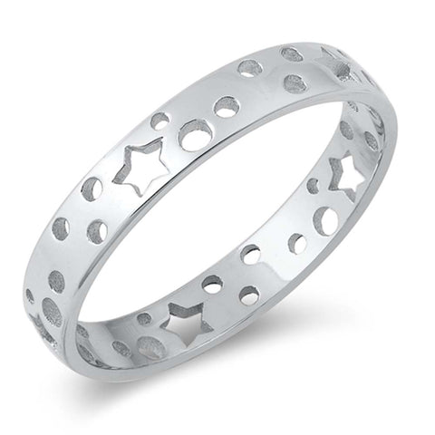 Sterling Silver Stars Ring