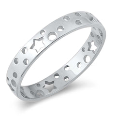 Sterling Silver Stars Ring