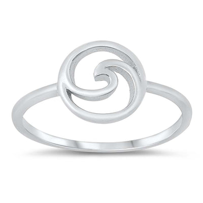 Sterling Silver Wave Ring