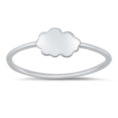 Sterling Silver Oxidized Cloud Ring