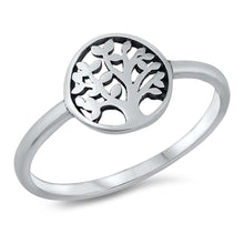 Load image into Gallery viewer, Sterling Silver Oxidized Tree Of Life Ring