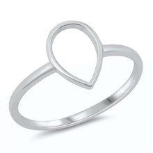 Load image into Gallery viewer, Sterling Silver High Polish Teardrop Ring
