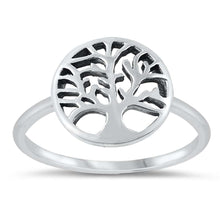 Load image into Gallery viewer, Sterling Silver Oxidized Tree Of Life Ring