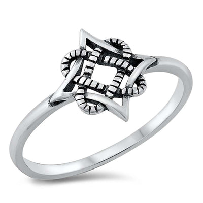 Sterling Silver Oxidized Celtic Ring