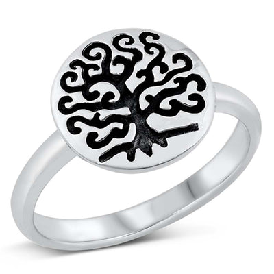 Sterling Silver Tree Of Life Ring