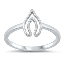Load image into Gallery viewer, Sterling Silver Rhodium Plated Horseshoe Ring