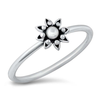 Sterling Silver Oxidized Bali Design Ring