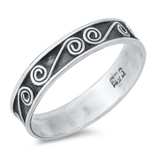 Load image into Gallery viewer, Sterling Silver Oxidized Plain Ring