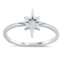 Load image into Gallery viewer, Sterling Silver Rhodium Plated Twinkle Star Ring