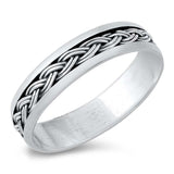 Sterling Silver Oxidized Bali Design Ring