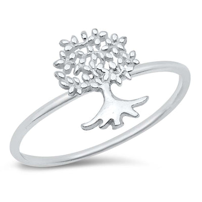 Sterling Silver High Polished Baby Tree Ring