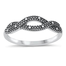 Load image into Gallery viewer, Sterling Silver Oxidized Bali Twist Ring - silverdepot