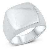 Sterling Silver High Polished Signet Ring
