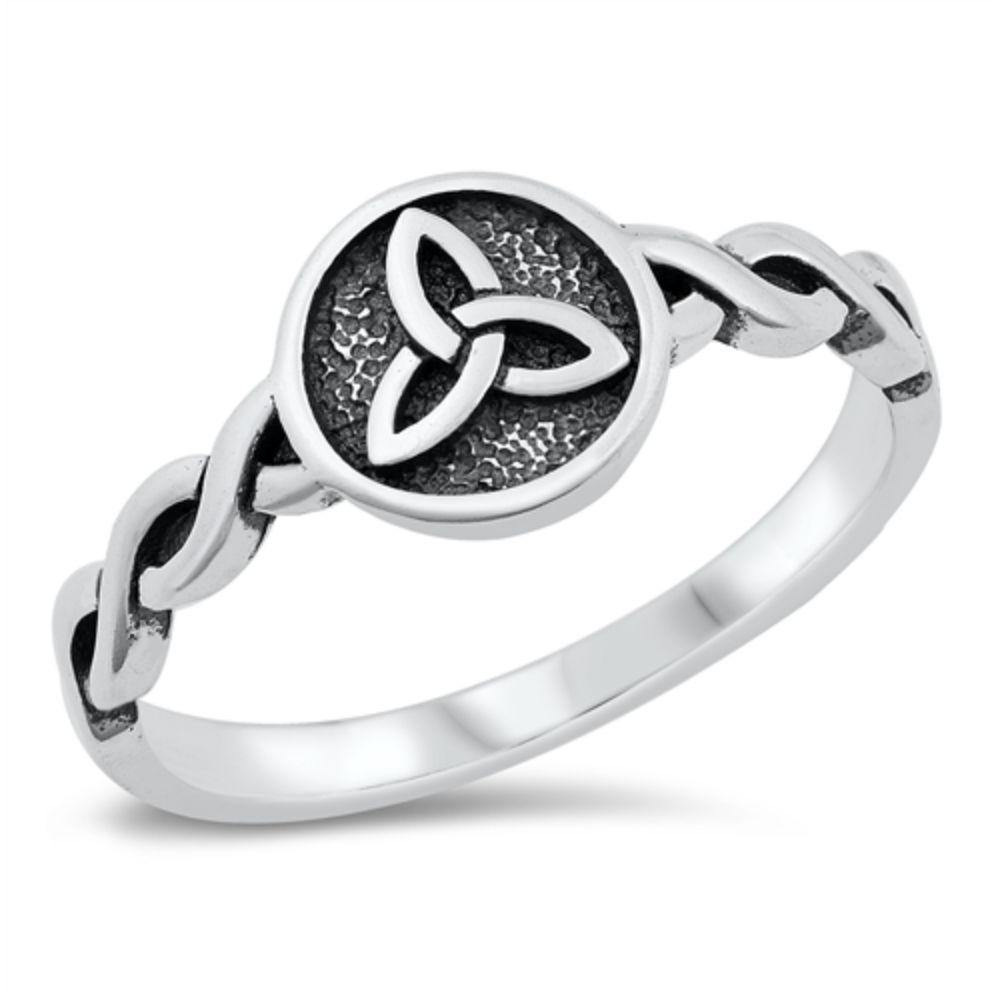 Sterling Silver Triquetra Ring - silverdepot